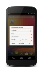 Quickly add tasks to your to-do list using task manager Todoist's  widget for Android.